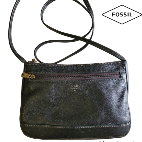 Mini Fossil Leather Crossbody - Picture 2 of 8